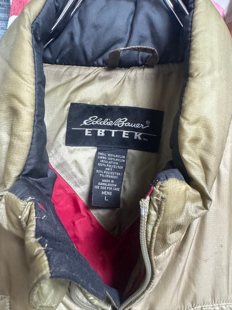 90s EBTEK 中綿ベスト テックベスト Eddie bauer