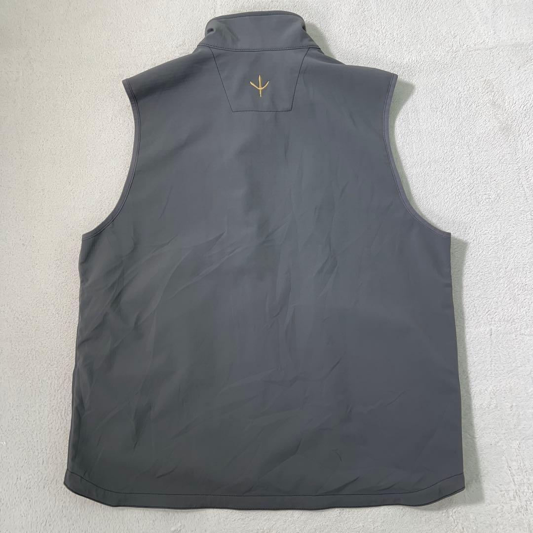 入手困難【Carhartt】ソフトシェルベスト 企業カスタム 別注モデル グレー