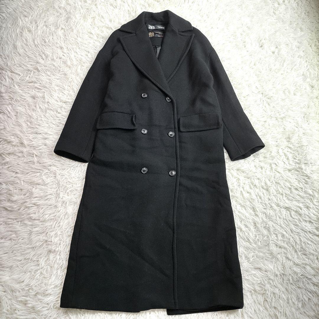 ZARA ザラ マンテコ ダブル チェスターコート ウール ロングコート