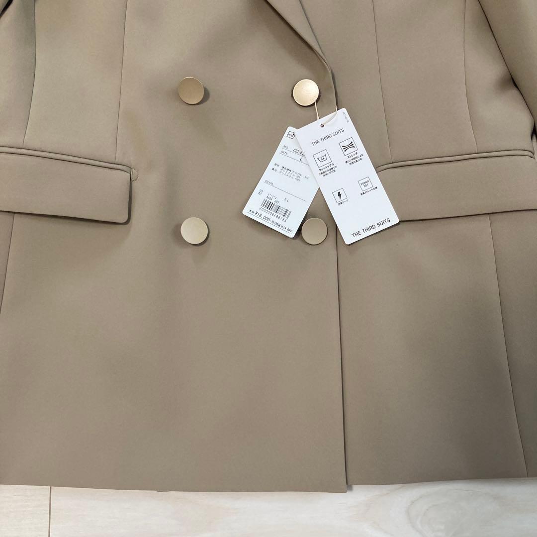 オリヒカ　ORIHICA レディース　ベージュ ダブルブレスト ジャケット　L