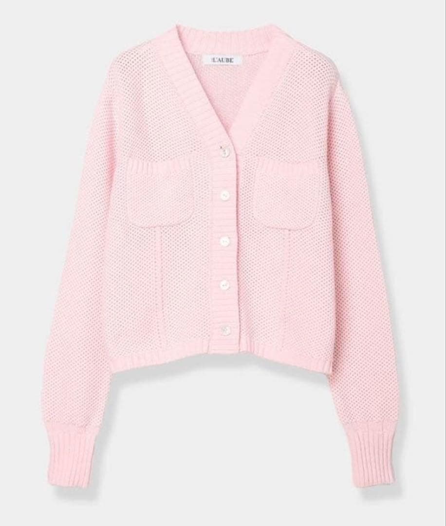 最終価格 laubeblanc ローブブラン BasketKnit カーディガン