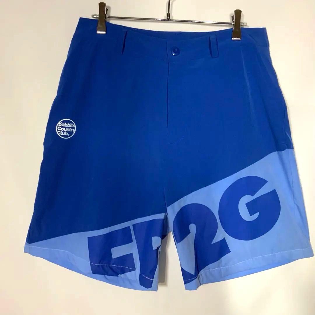 FR2 GOLF ハーフパンツ　ショートパンツ　ブルー　ストレッチ　Lサイズ
