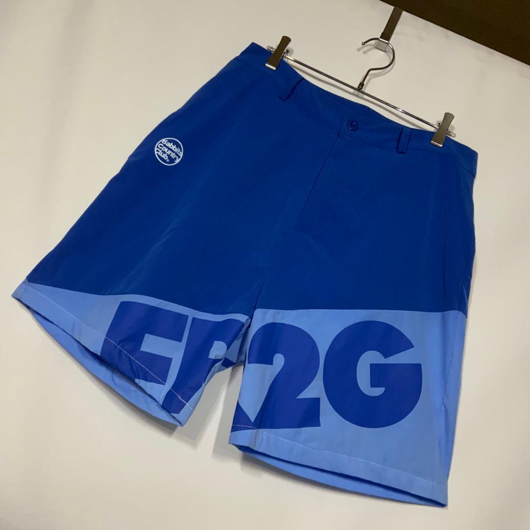FR2 GOLF ハーフパンツ　ショートパンツ　ブルー　ストレッチ　Lサイズ