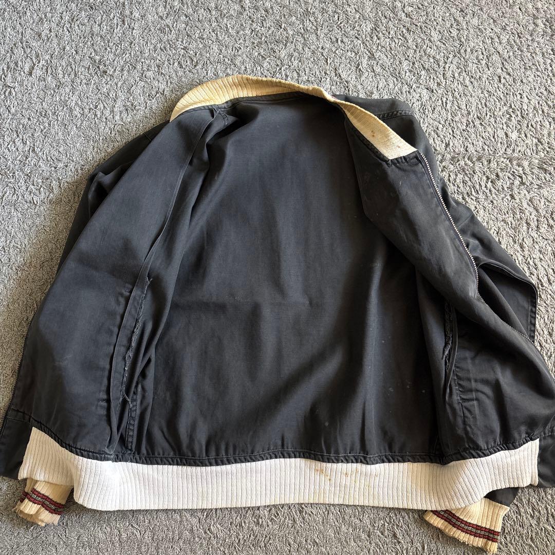 ジャケット・アウター 50s Black cotton blouson fade vintage