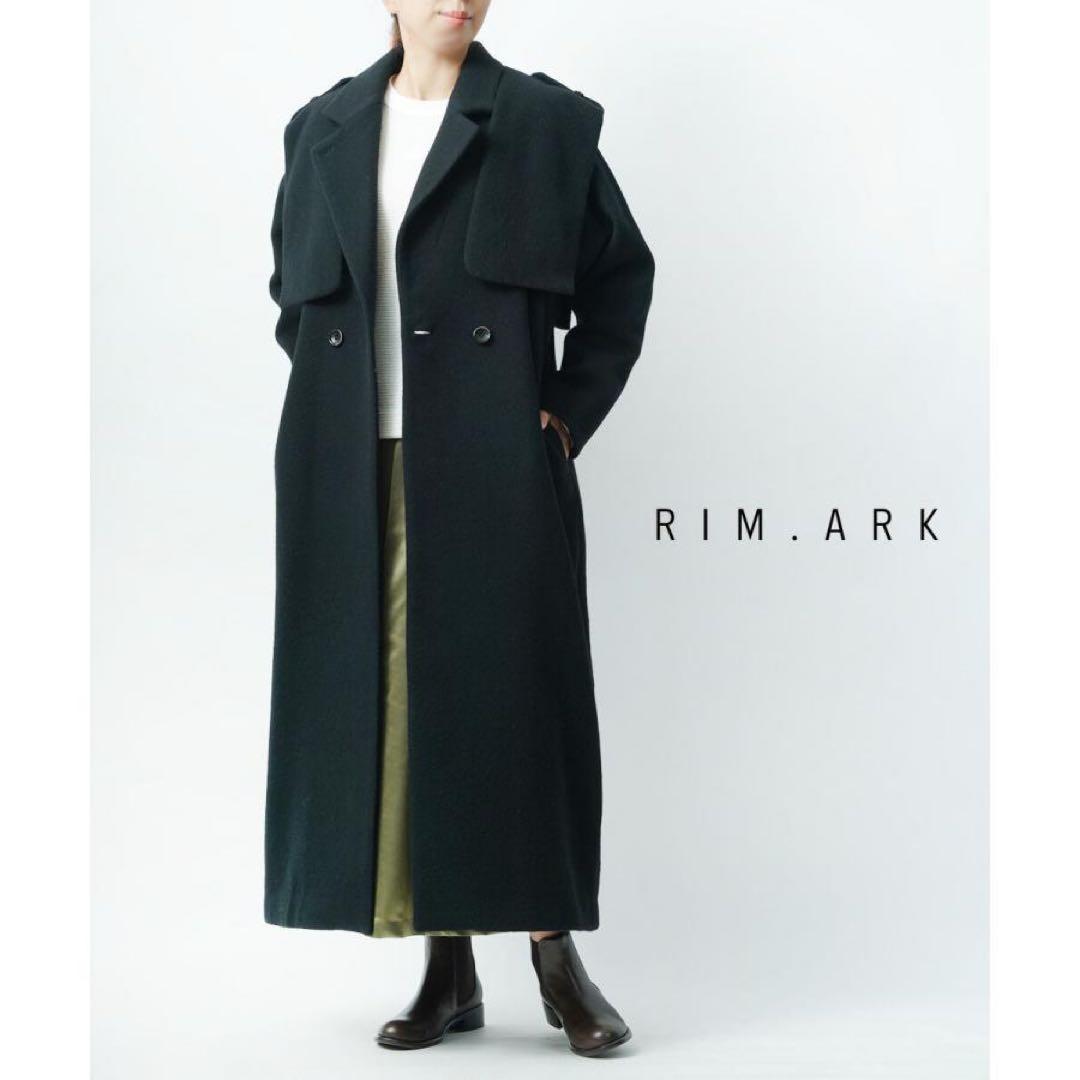 【新品未使用】定価57,200 円　RIM.ARK ロングコートブラック　36
