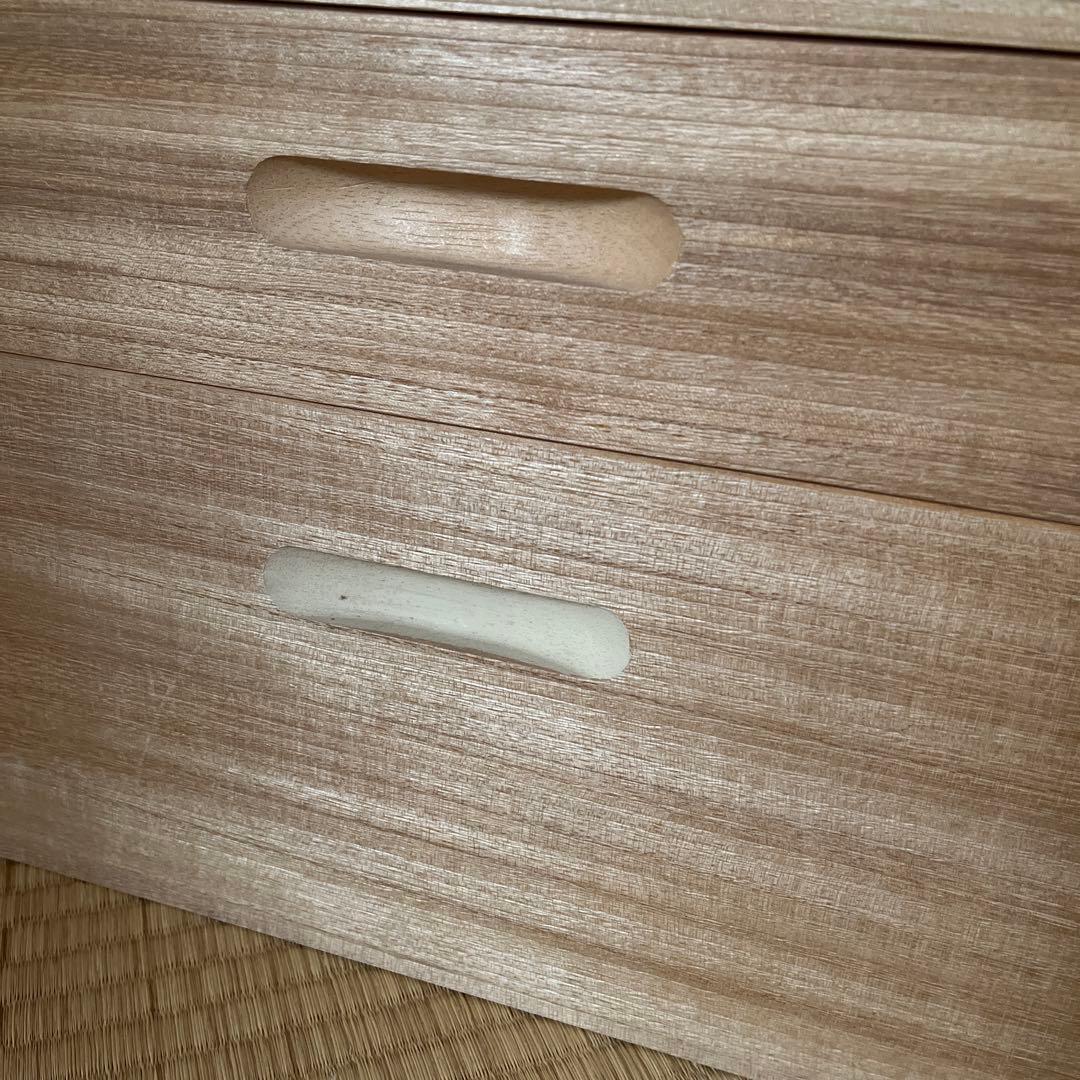 桐　衣装ケース　着物保管箱　２段　２セット
