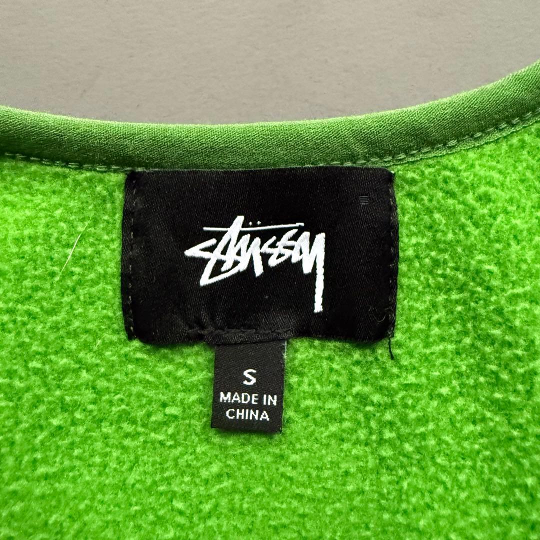 STUSSY TEMPO LAYER VEST フリースベスト ライムグリーン