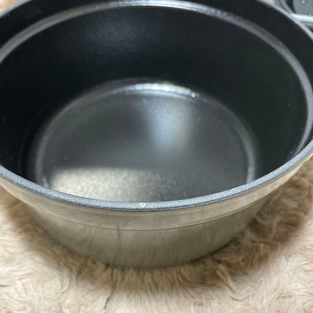 STAUB ピコ ココット ラウンド グレー 20cm 40509-304