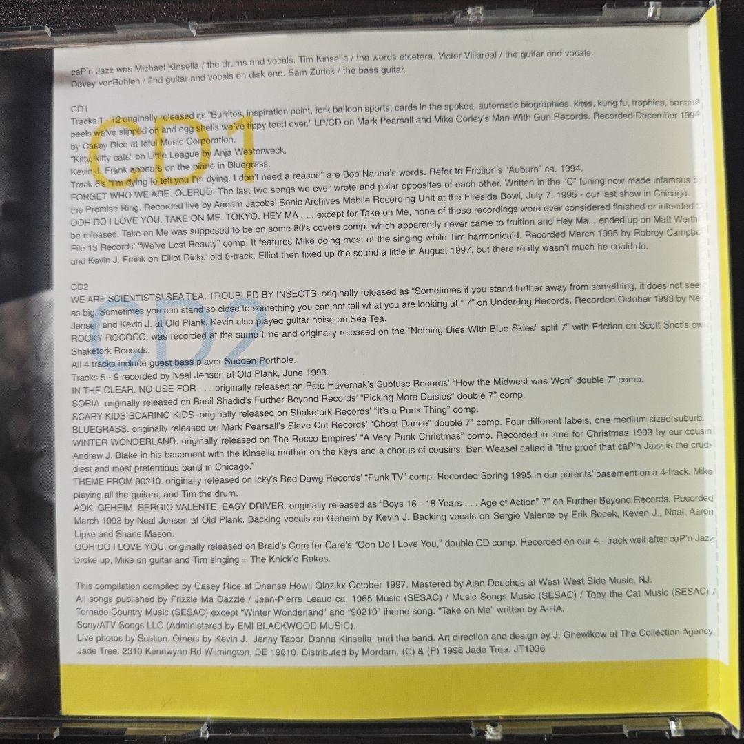 Cap’n Jazz - Analphabetapolothology CD2枚