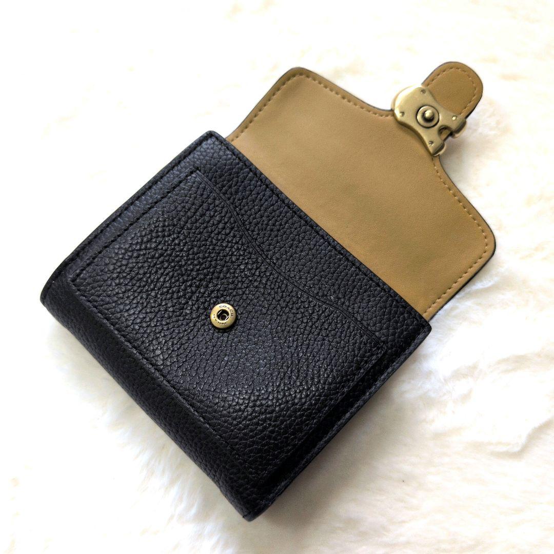 【美品】コーチ タビー スモールウォレット 折り財布 黒