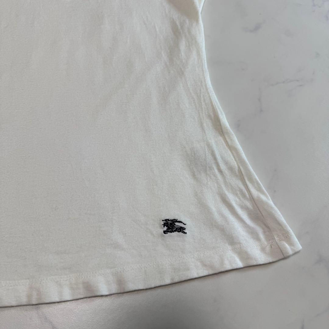 BURBERRY BLUE LABEL ノバチェック 襟リボン 半袖カットソー