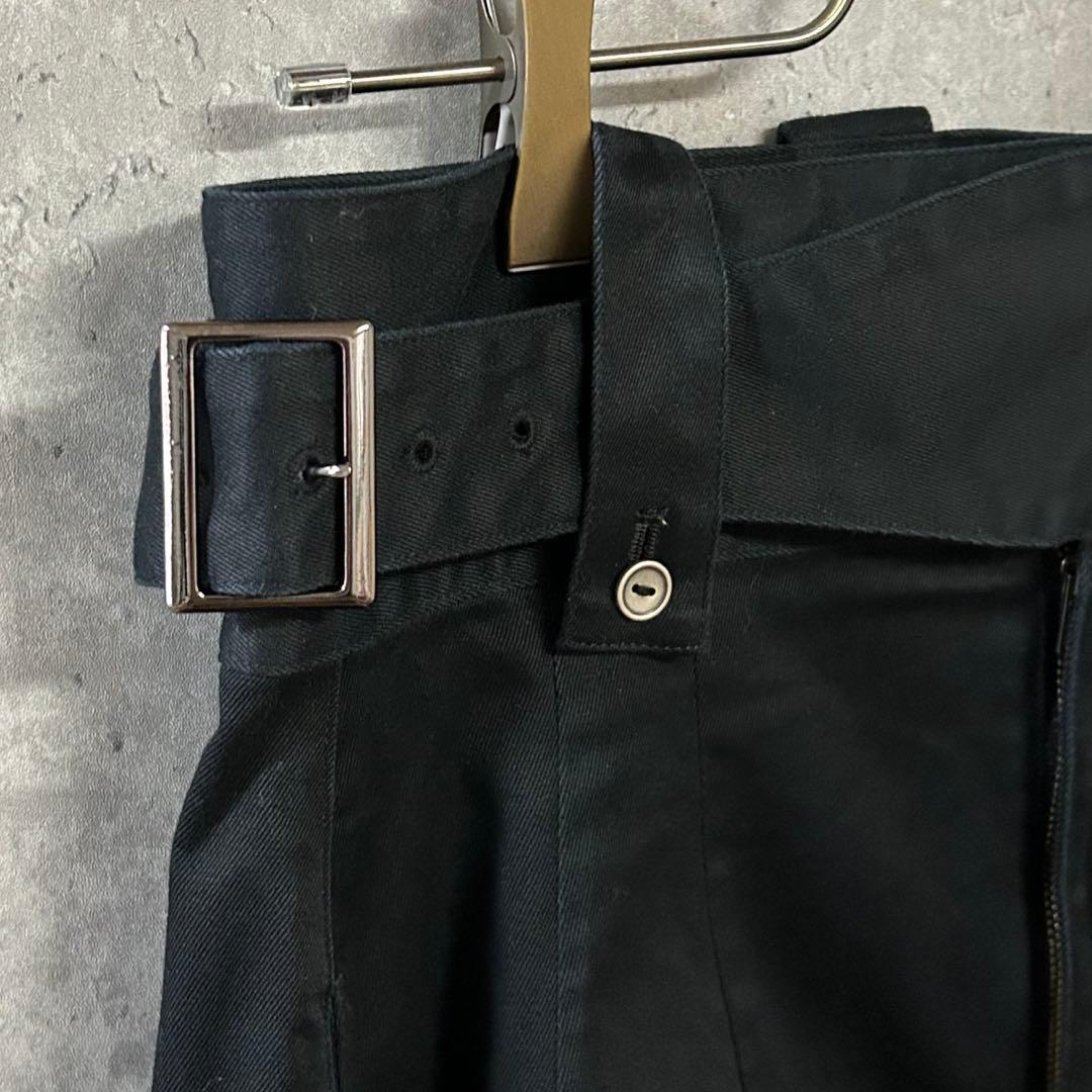 foufou themuseum美シルエットブラックスカートスタイルアップ S