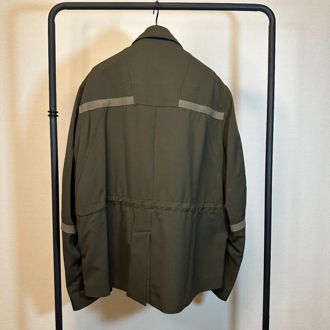 sacai サカイ 22SS テーラードジャケット オリーブ サイズ1