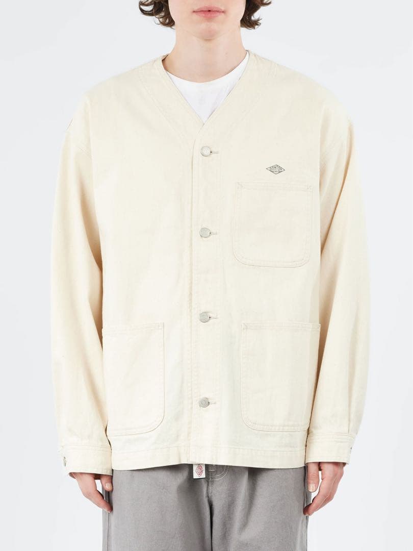 Cotton Drill Collarless Jacket 42 セットアップ