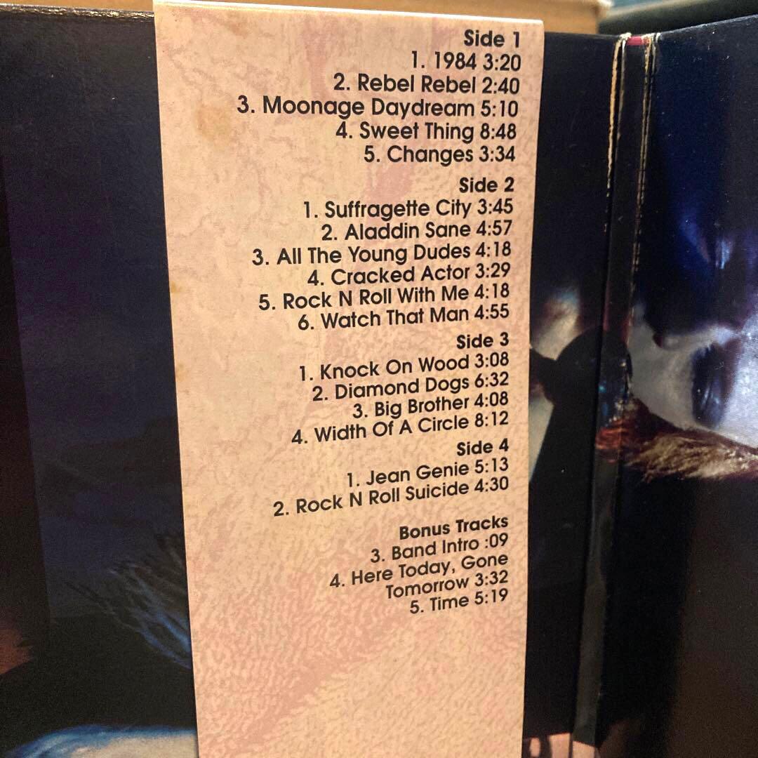 超レア デヴィッドボウイ DAVID LIVE 限定盤 シリアルナンバー LP