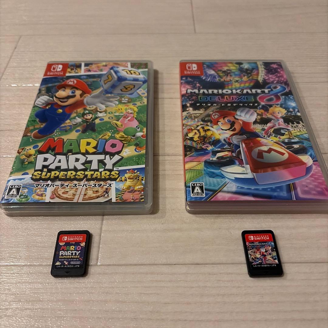【ほぼ新品！】マリオカート8DX マリオパーティスーパースターズ