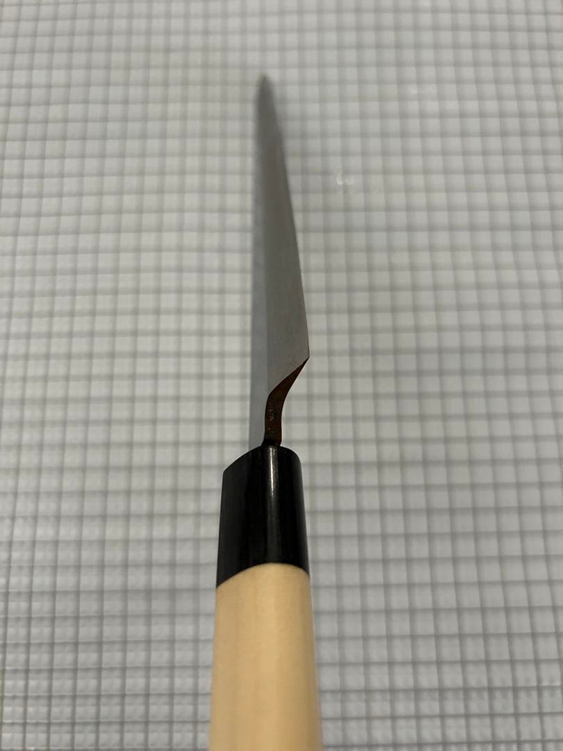 包丁 刺身包丁 柳刃包丁 240mm 安来鋼青紙２号 PWCシノギ柄 ①