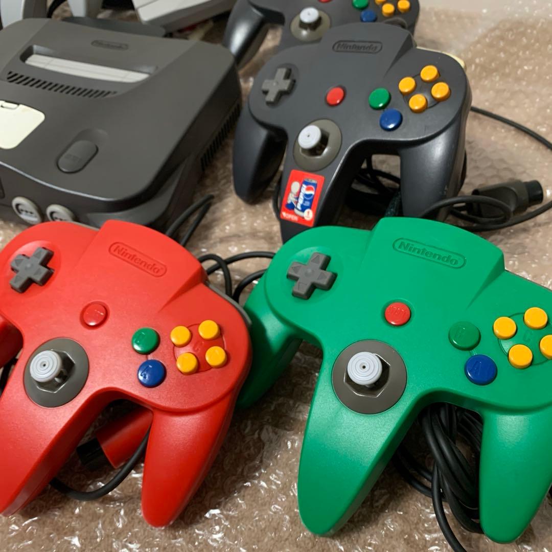 完動品 64本体 メモリー拡張パック付 コントローラー9個 豪華セット ゼルダ