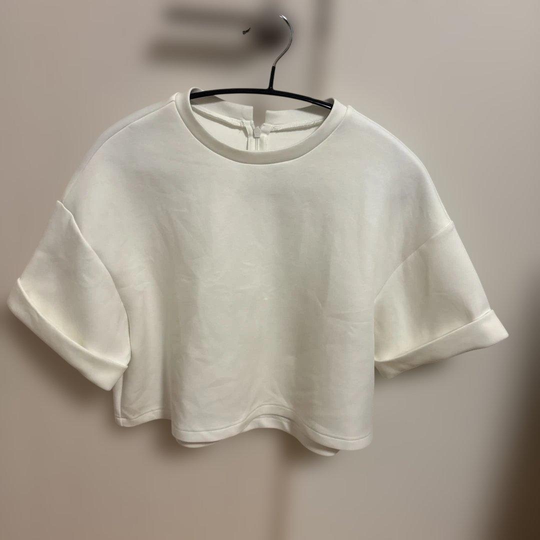 【美品】maison Dolce. フォルムTシャツ ホワイト