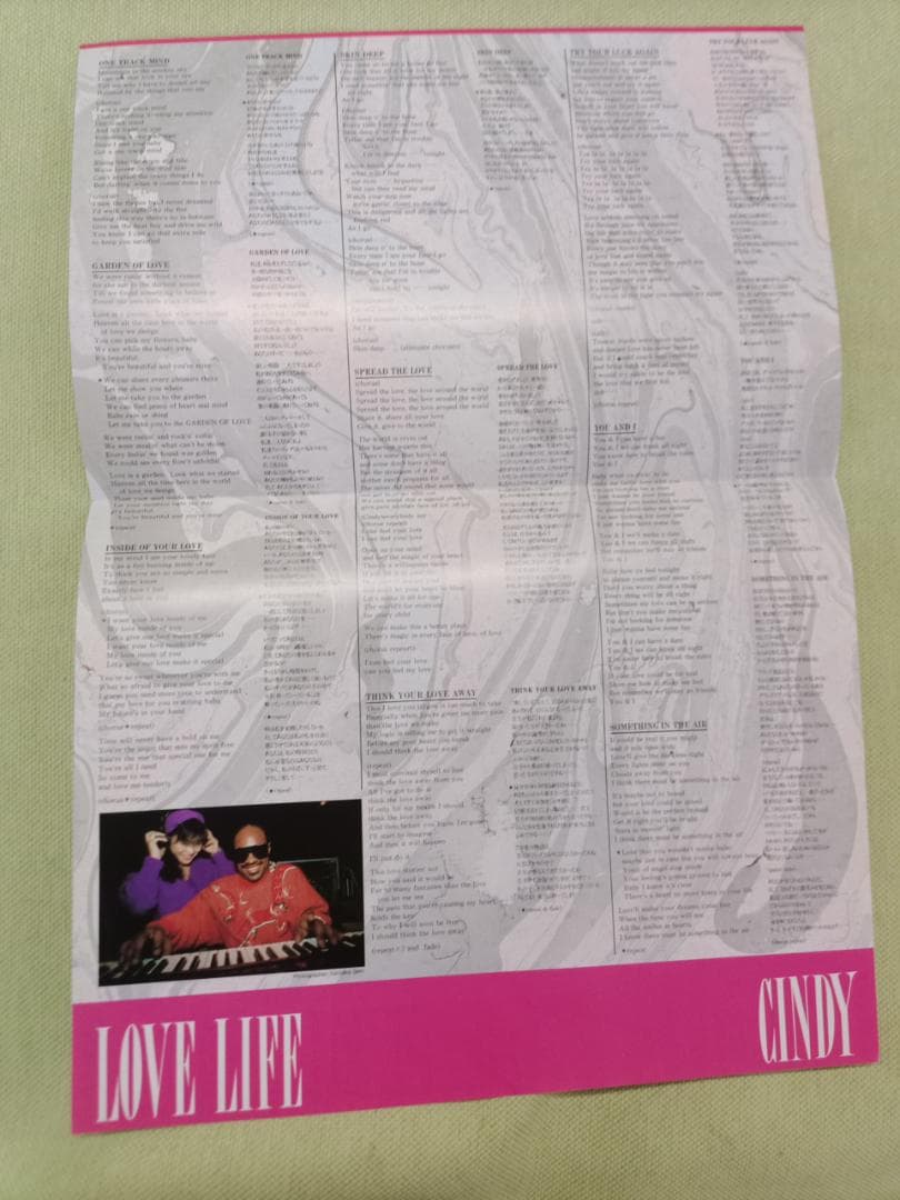 LOVE LIFE CINDY 12インチレコード