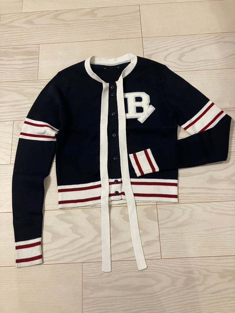 即日発送　最安値　B. CLUB TIE CARDIGAN　NAVY