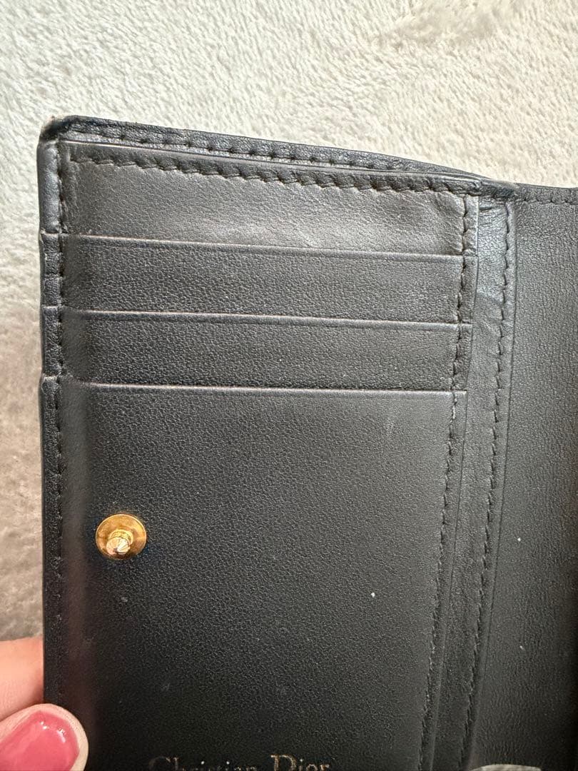 Dior Caro Dahlia ウォレット カナージュ 財布　二つ折り