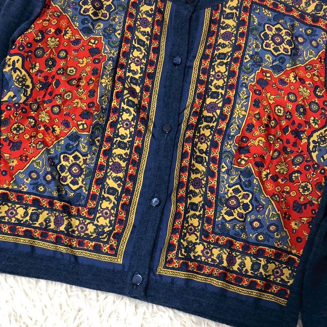 美品◎希少46サイズ◎Etro カーディガン アンサンブル 大きいサイズ