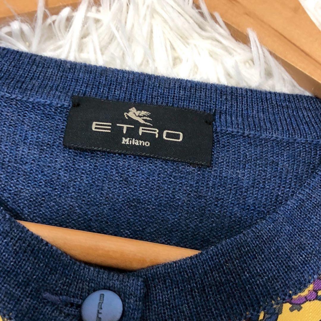 美品◎希少46サイズ◎Etro カーディガン アンサンブル 大きいサイズ