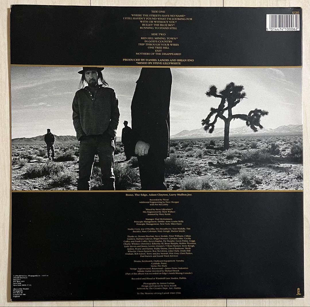 UKオリジナル盤☆U2/ヨシュアトゥリー レコード 再生確認済 