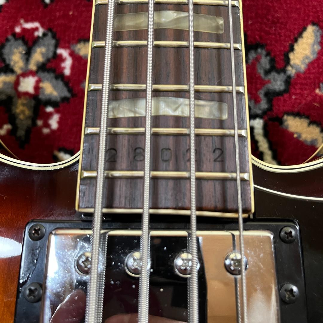 YAMAHA SA-75 1973年製 セミアコベース 純正ハードケース付属