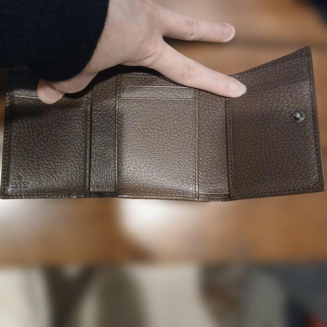 じょじょ　GUCCI GGパターン 三つ折り財布