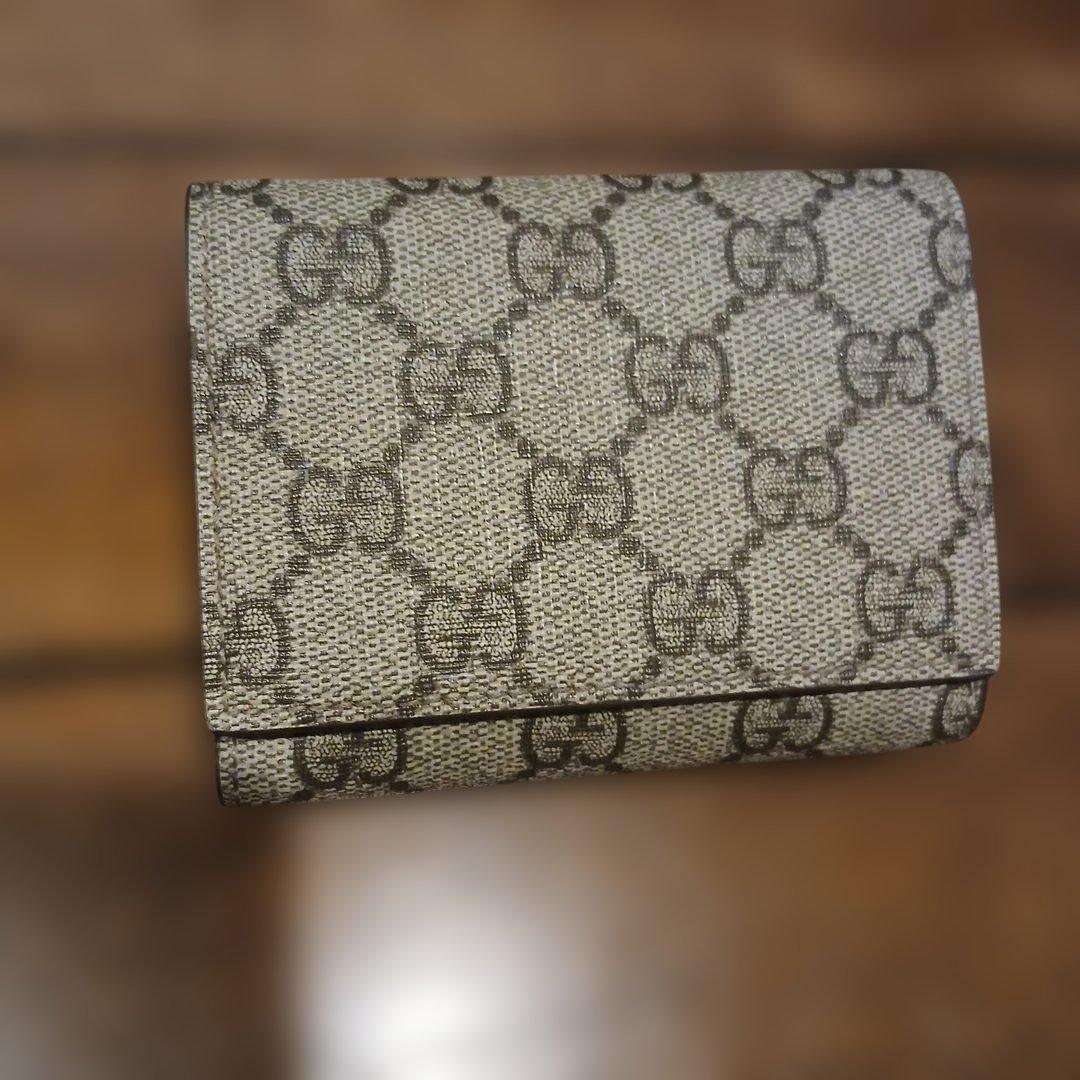 じょじょ　GUCCI GGパターン 三つ折り財布