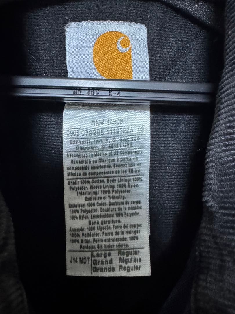 カーハートCarhartt サンタフェジャケット L ネイビー　J14 MDT