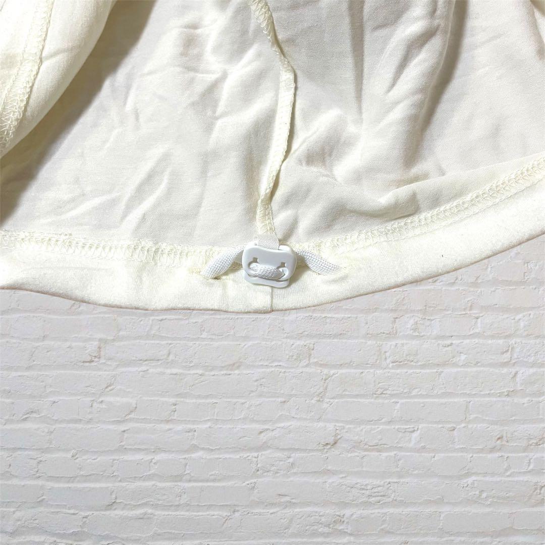 美品　PEARLY GATES 長袖　ハーフジップT アイボリー 7[3L]