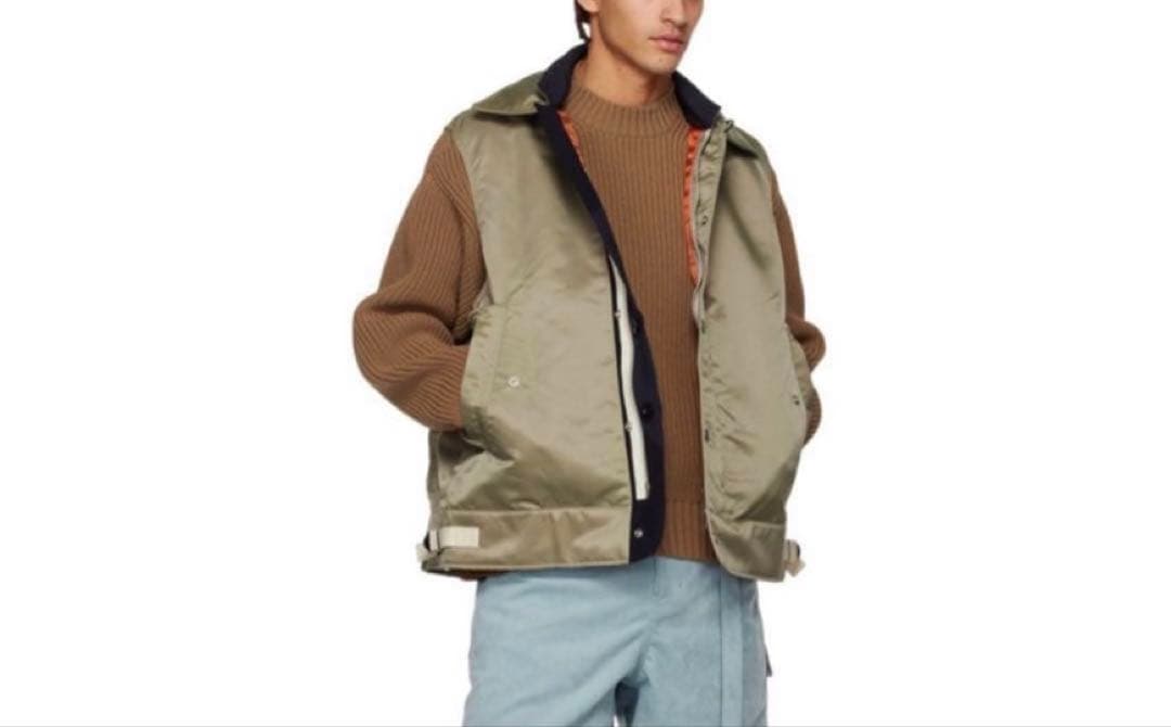 Sacai サカイ 23ss ミリタリーNylon Twill Vest