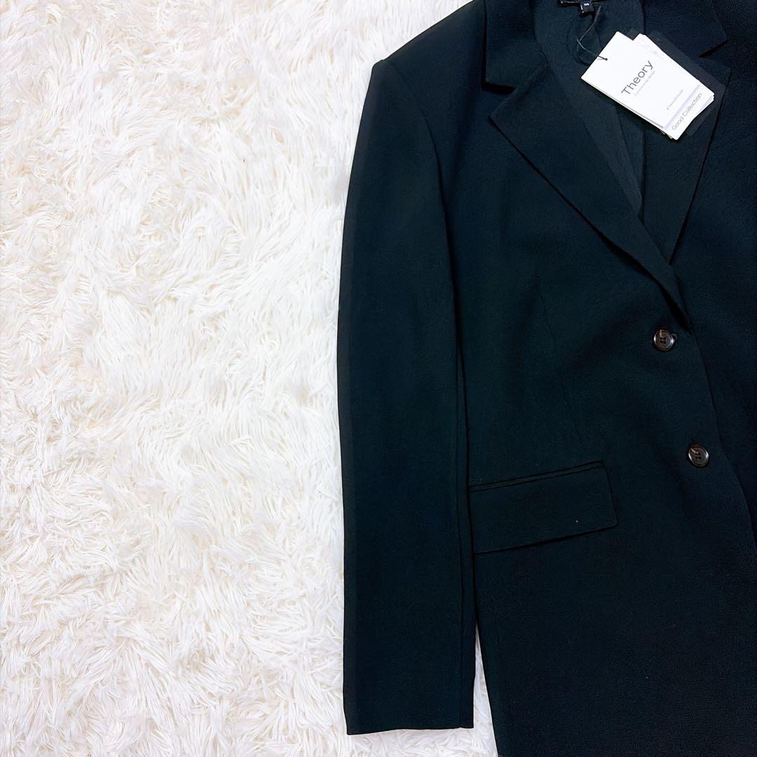 【未使用】theory Satin Crepe Straight Blazer