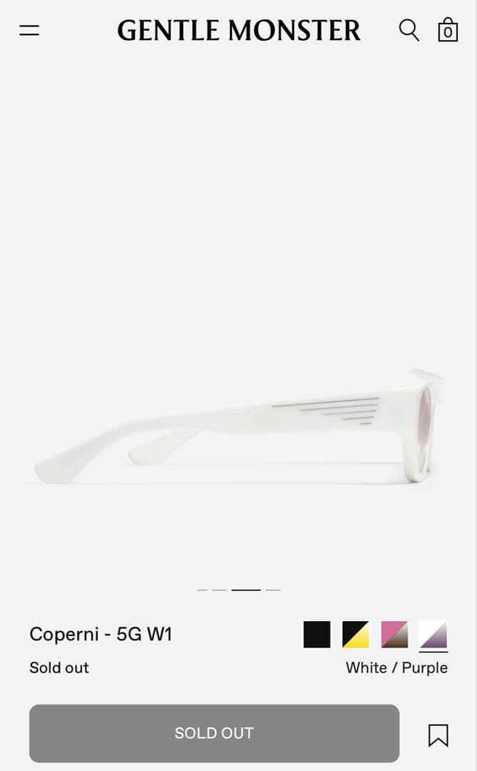 定価５万Gentlem Monster×Coperni 5G W1 白紫