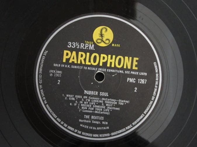 BEATLES★Rubber Soul UK Y/B Parlophone mo