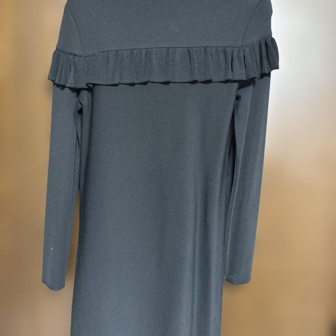 美品✨ FOXEY NEW YORK フリル付き長袖ワンピース