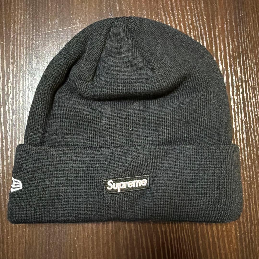 大*場様 Supreme ニット帽 ブラック Sロゴ