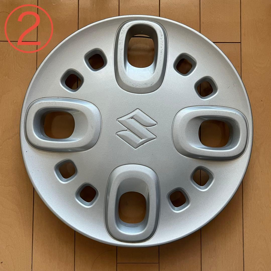 中古 4枚 スズキ mk53s スペーシア 純正 ホイールカバー14インチ