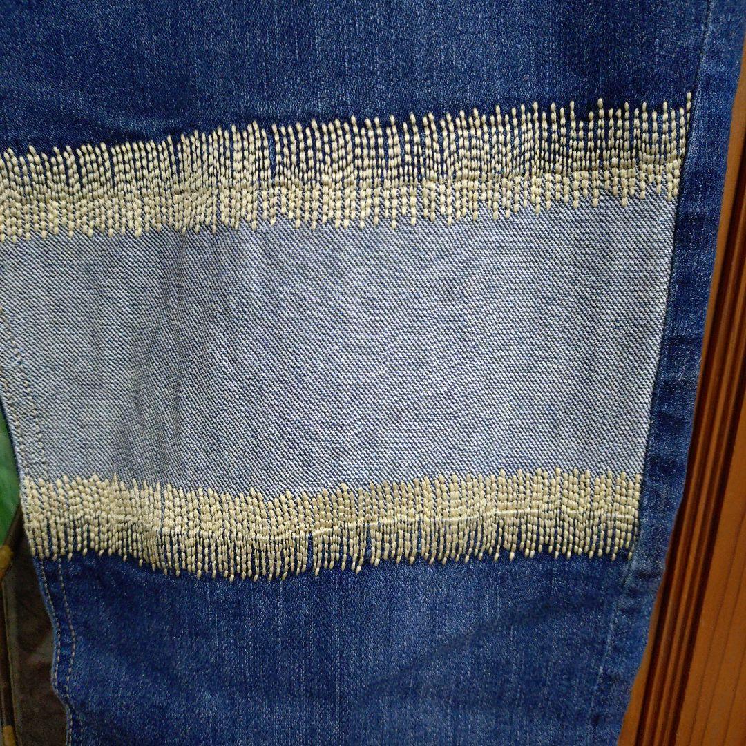 専用　日本製　アルベロベロ　刺繍デザインデニムパンツ　Ｌサイズ