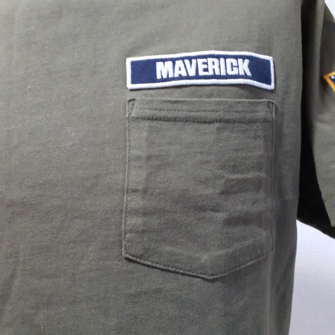 美品▲AVIREX アヴィレックス Tシャツ カーキ 枯草色 Lサイズ