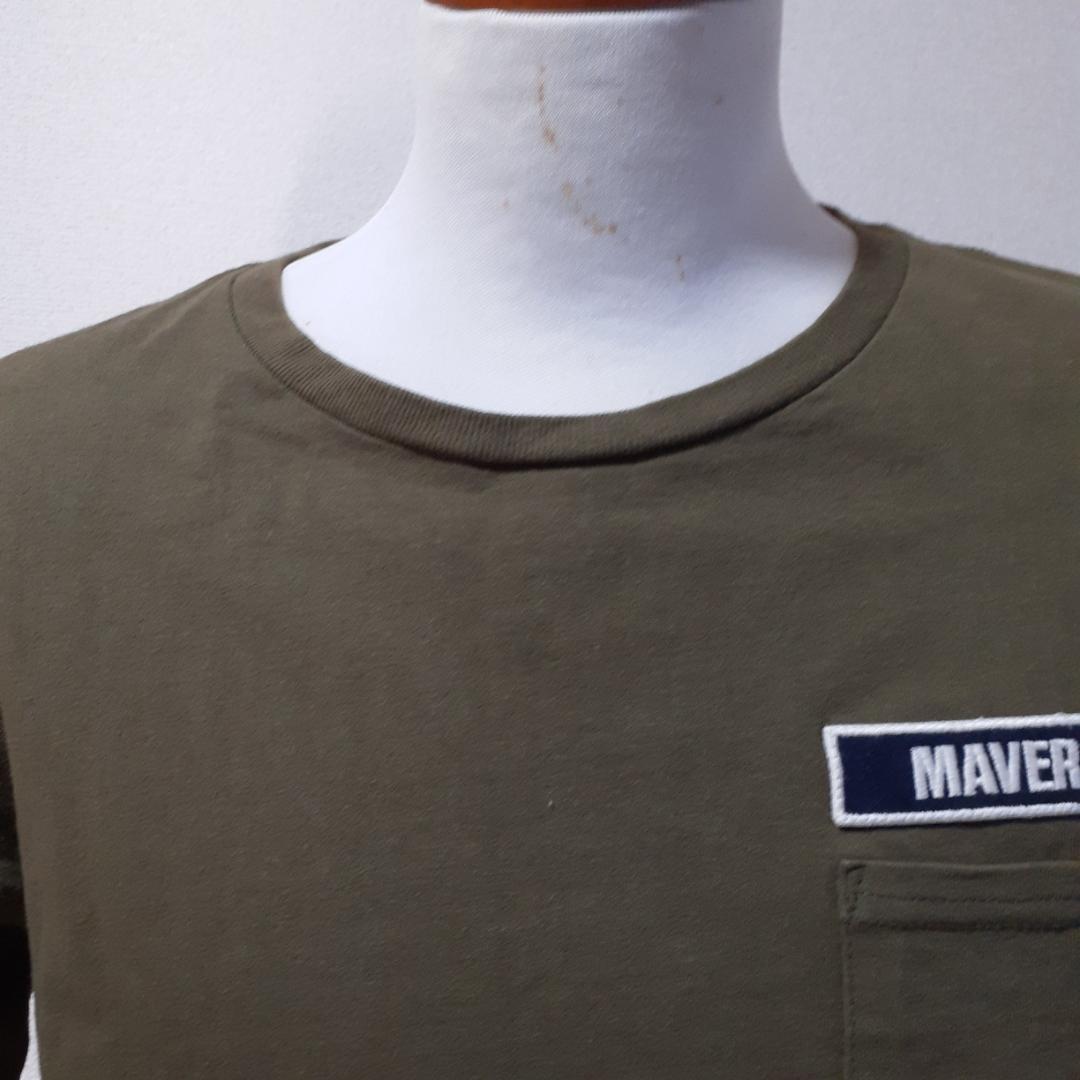 美品▲AVIREX アヴィレックス Tシャツ カーキ 枯草色 Lサイズ