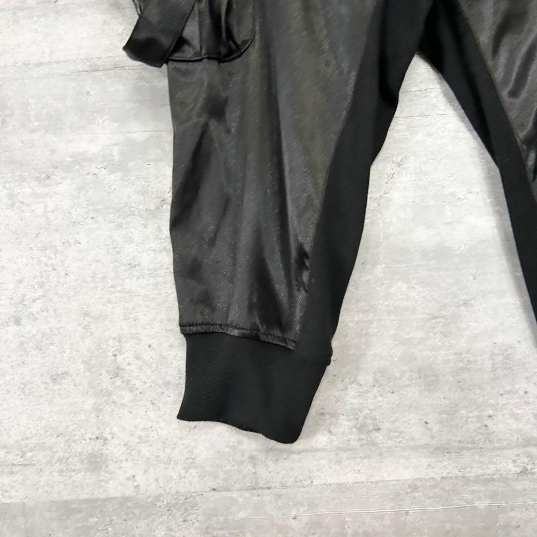 CIVARIZE サテンサルエル カーゴパンツ サスペンダー付き ブラック