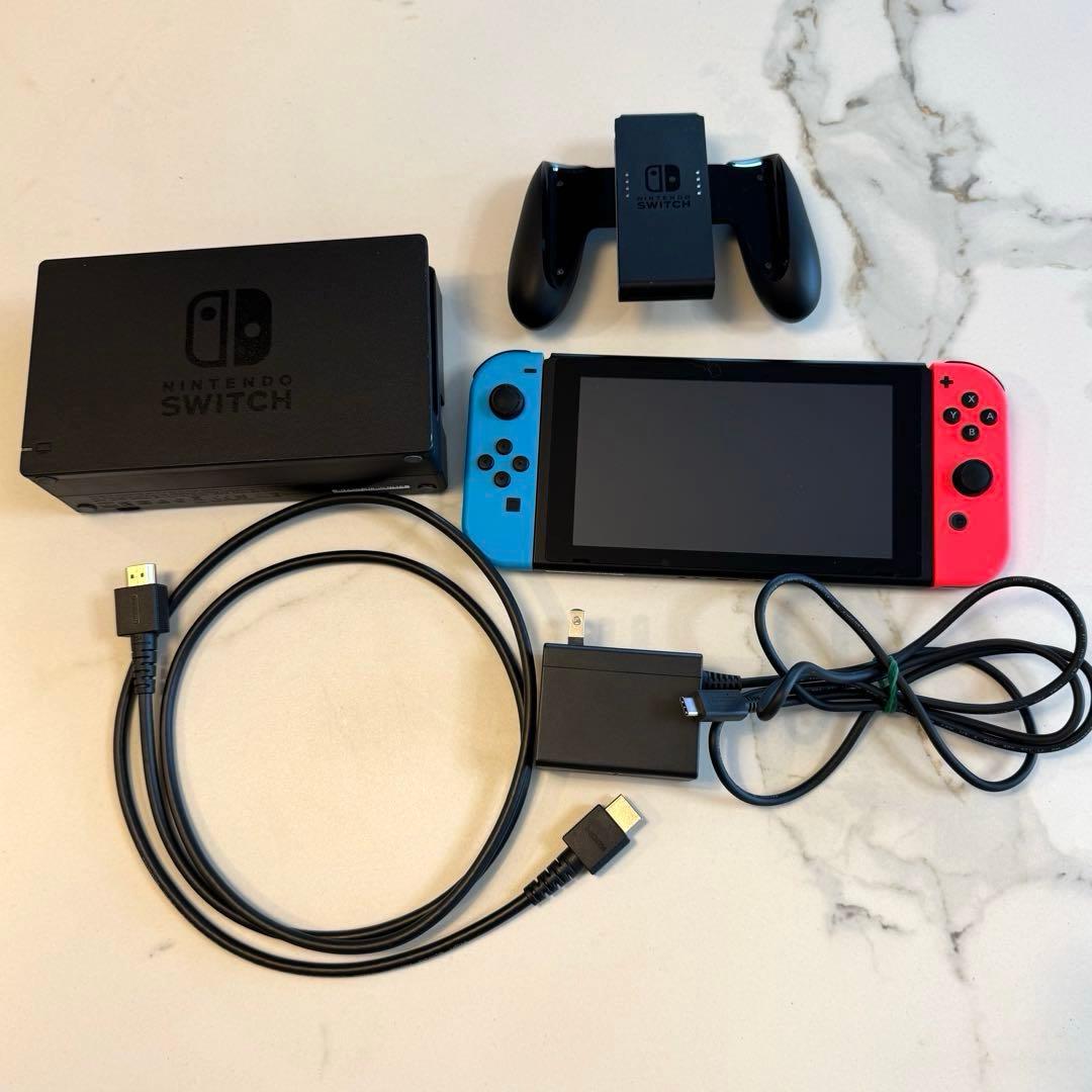 Nintendo Switch 本体 青/赤 バッテリー強化版