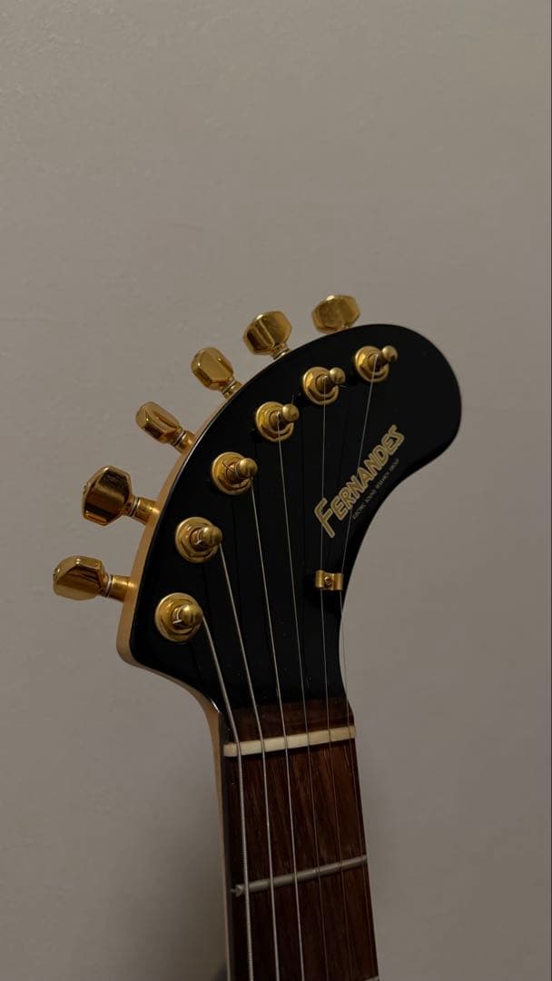 Fernandes ZO-3 ブラック ゴールドパーツ 純正ソフトケース付