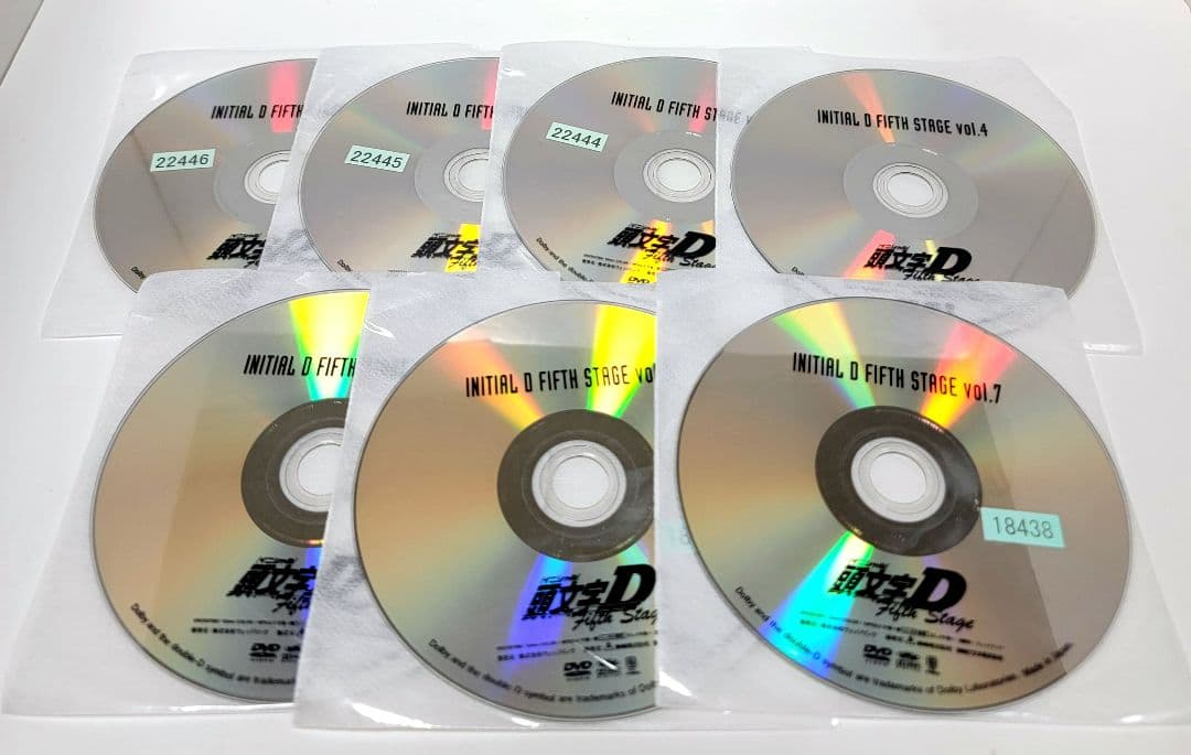 頭文字D イニシャルD Fifth Stage DVD全7巻セット レンタル落ち
