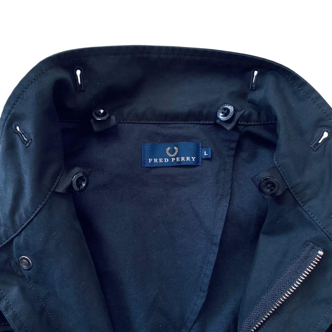 FRED PERRY フレッドペリー コットン モッズコート フード着脱可 L