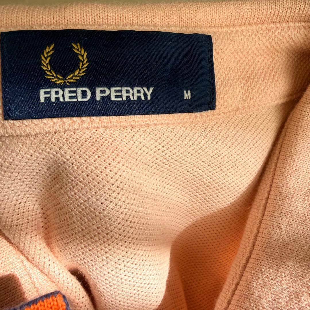 FRED PERRY 長袖ポロシャツ M ピンク　ゴルフウェア